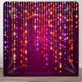 Aperturee - Aperturee Led Lights Strings Dark Purple Party Backdrop Cover